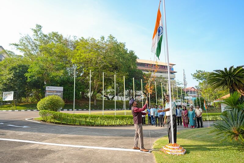Technopark celebrated India’s 76th Republic Day with flag-unfurling ceremonies across its campuses