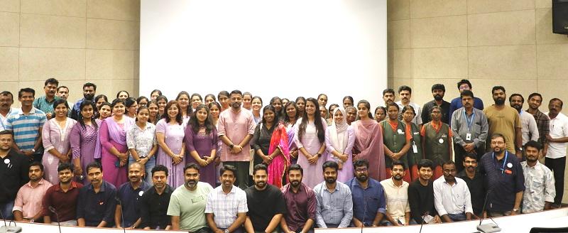 Park Centre employees who gathered for the Women's Day celebrations.