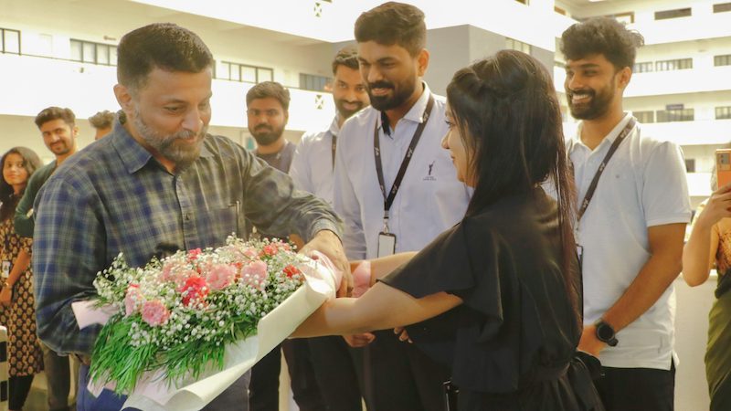 CEO Technopark receiving a warm welcome to the GNX launch.