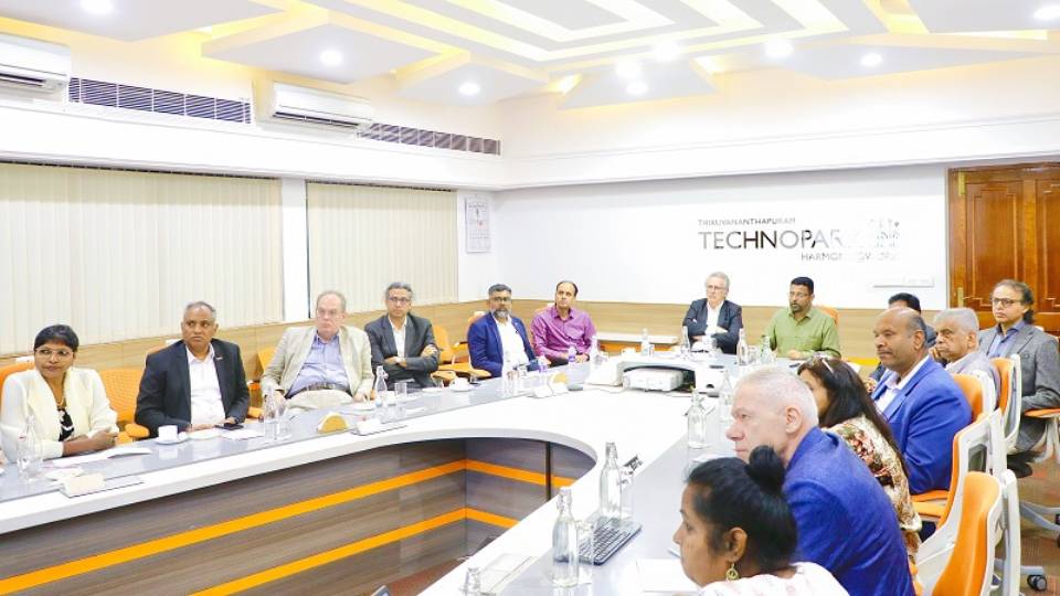 CEO Technopark presenting the salient features of the state IT ecosystem and achievements of Technopark.