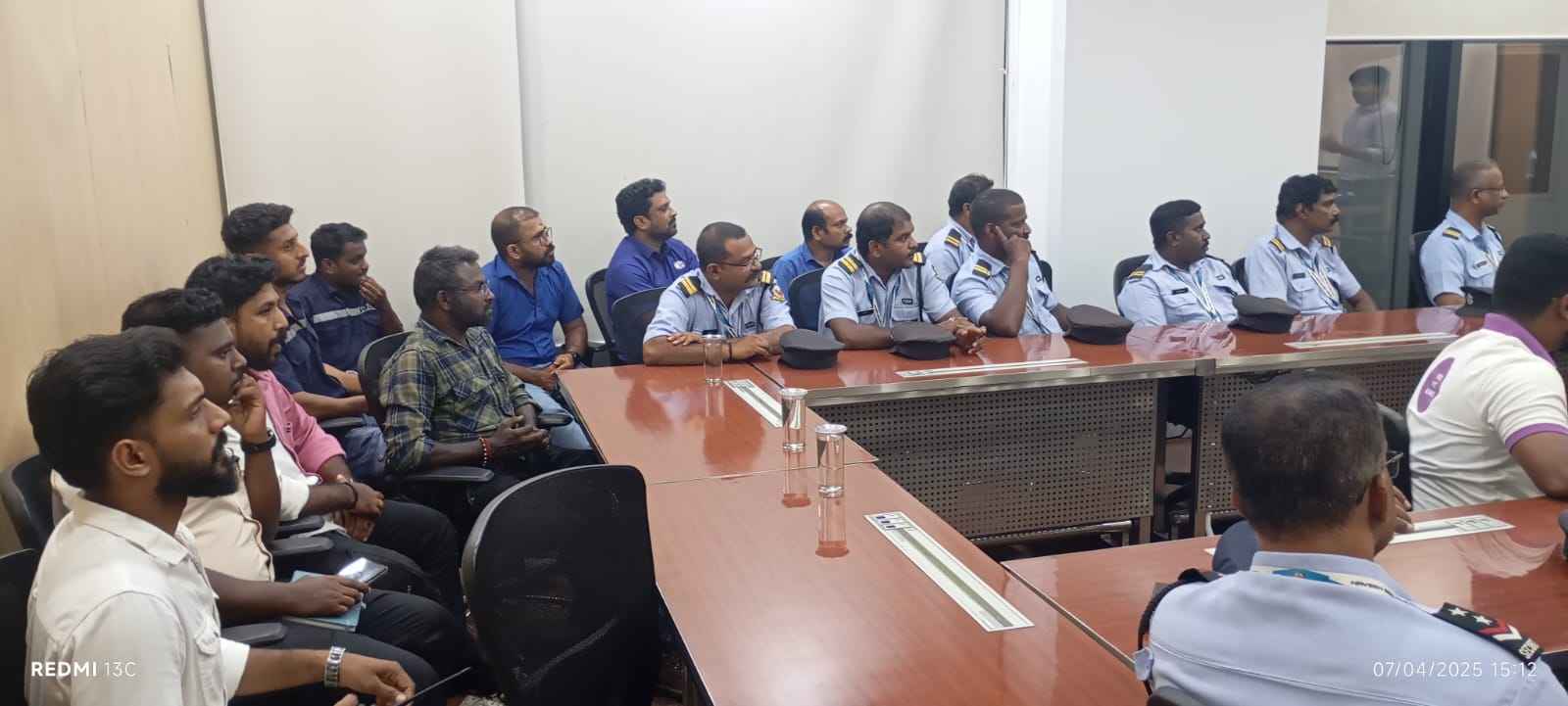 Techopark employees attending the World Health Day session.