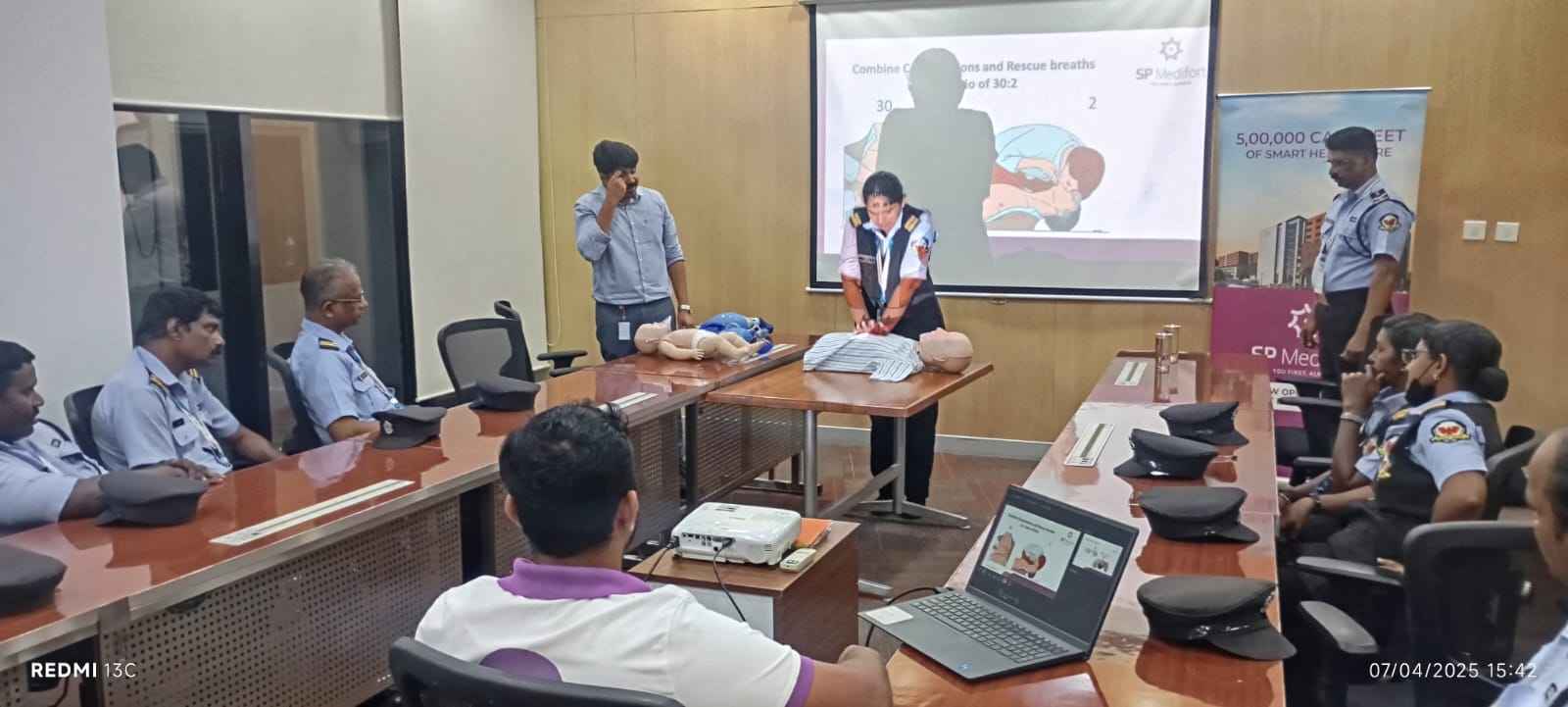 CPR session held at Phase III on World Health Day.