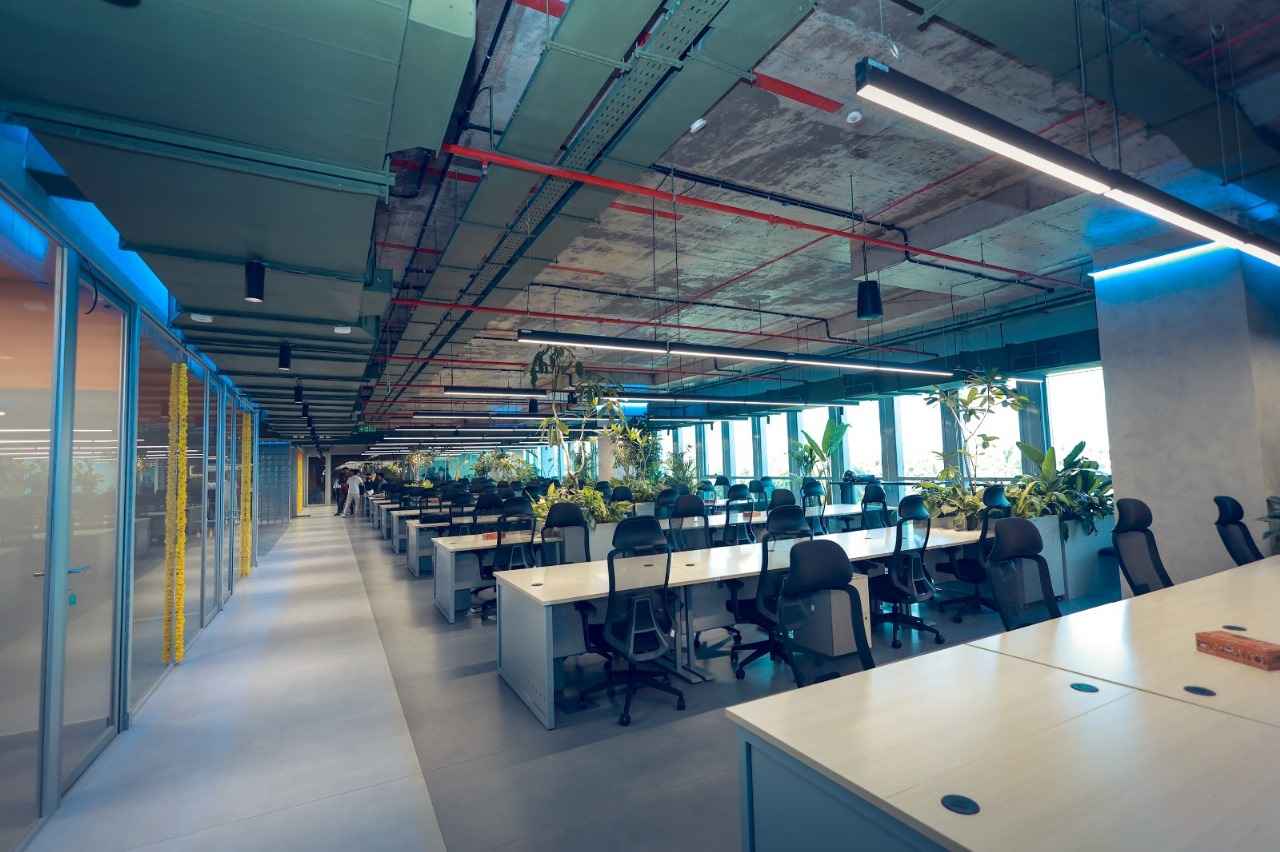 Modern workspaces at Litmus7 at Taurus-Embassy Towers.