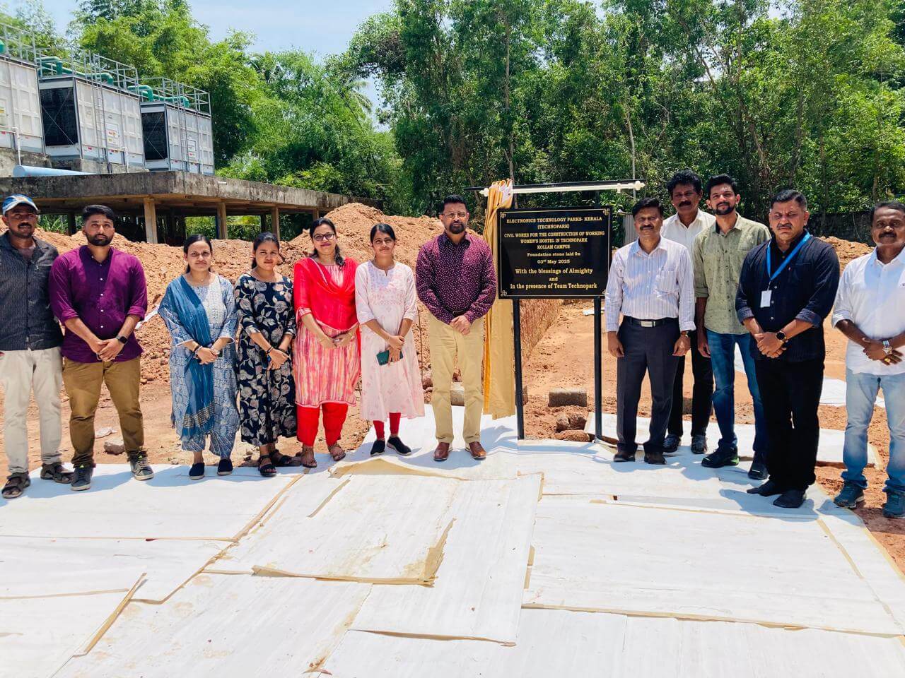 Foundation Stone for Working Women’s Hostel at Technopark Kollam Campus Laid