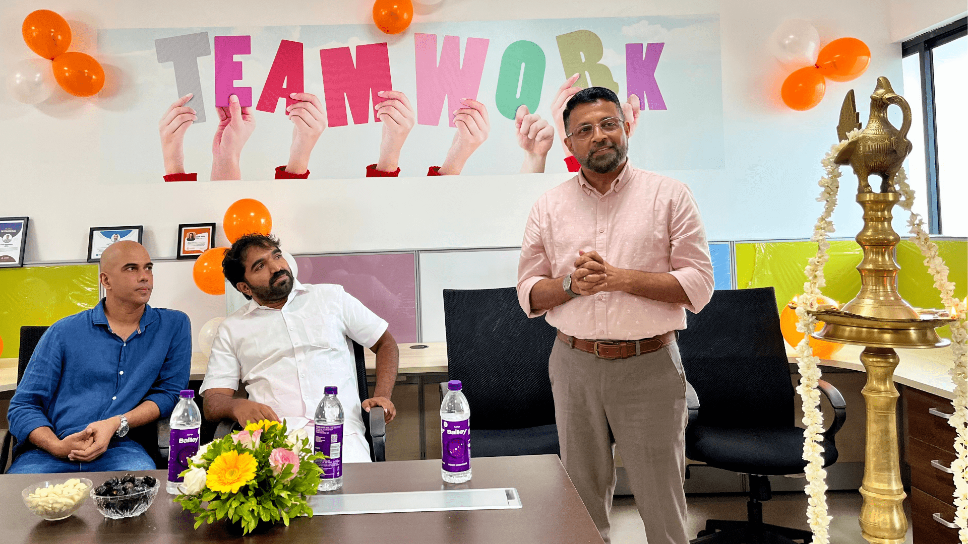 CEO Technopark addressing the gathering.