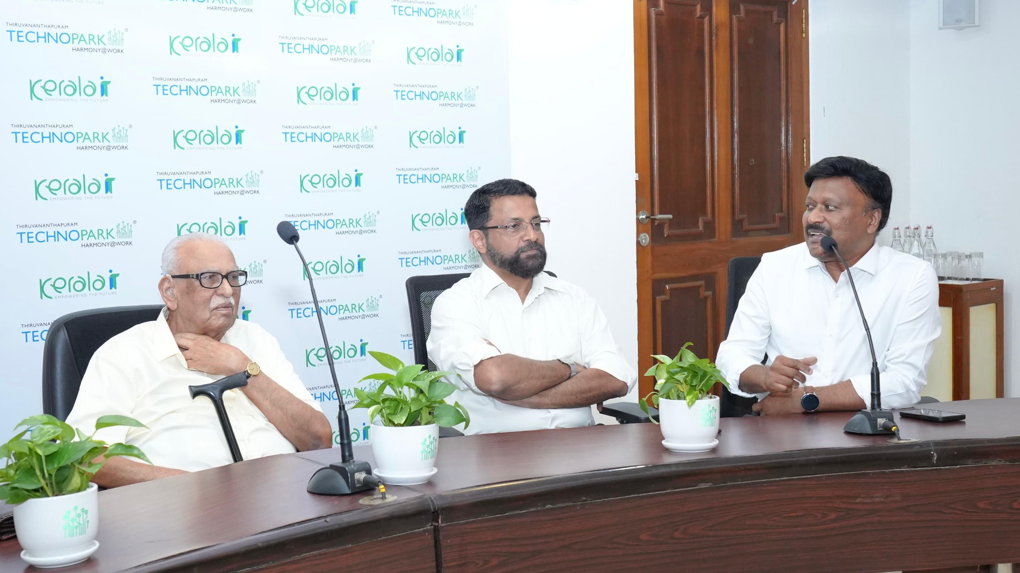 Mr. Madhavan Praveen, GM Projects, Technopark, speaking on the occasion.