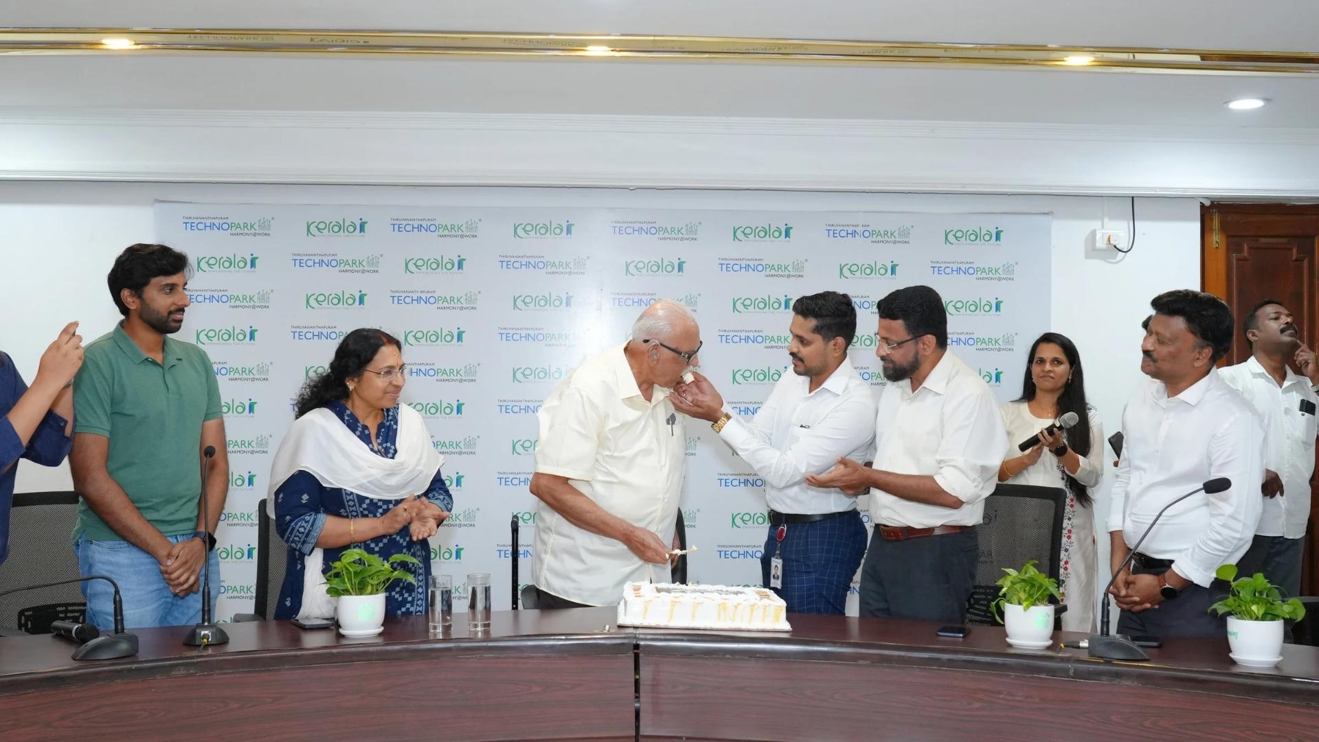 Cake cutting ceremony.