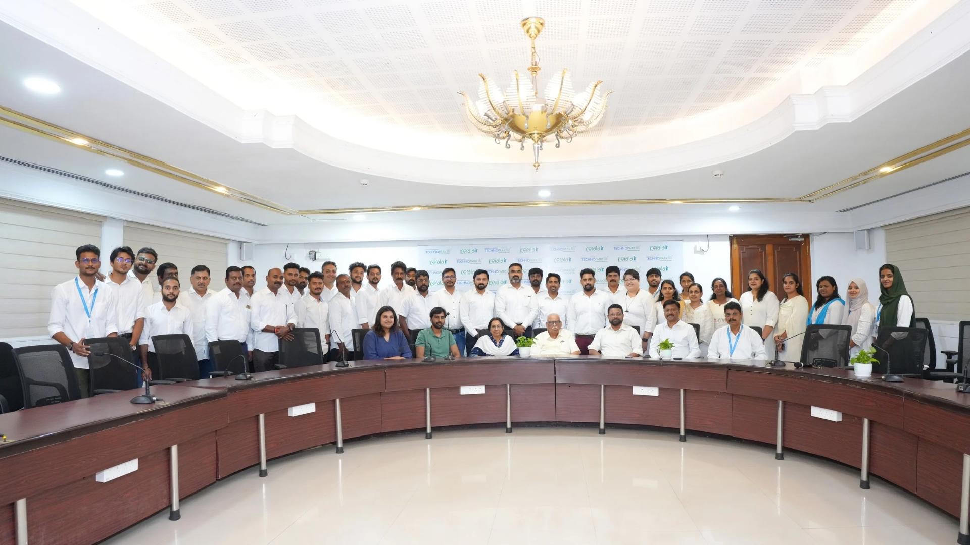 Park Centre employees gathered at the event.