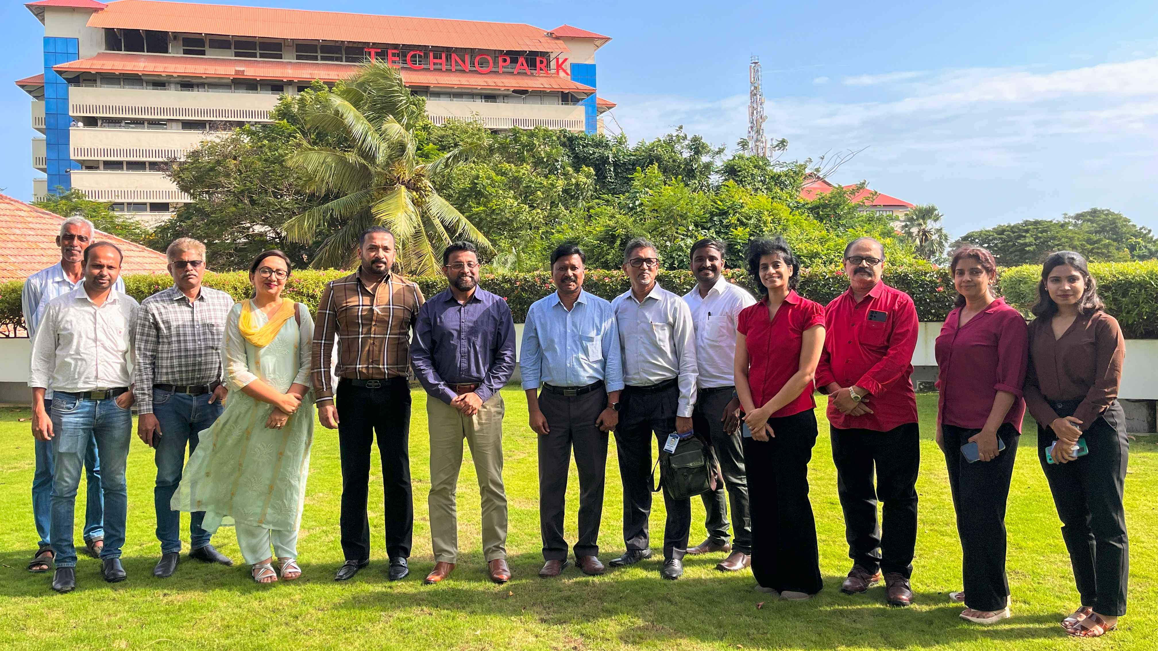 Teams Caspian Techparks and Technopark at the IT park campus.