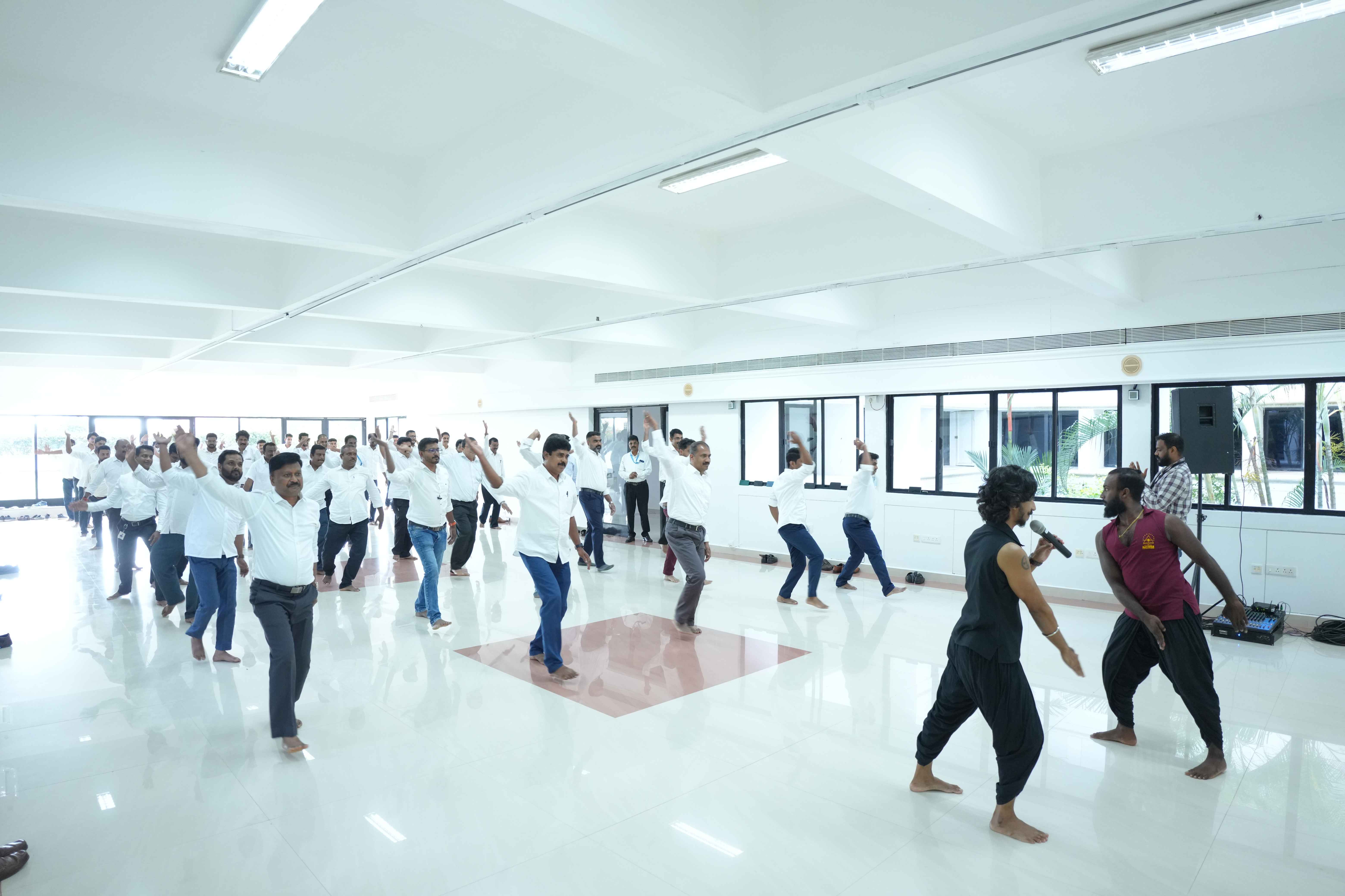 Gurukkal Dr. S Mahesh and his team led an inspiring motivation and wellness session for Park Centre employees.