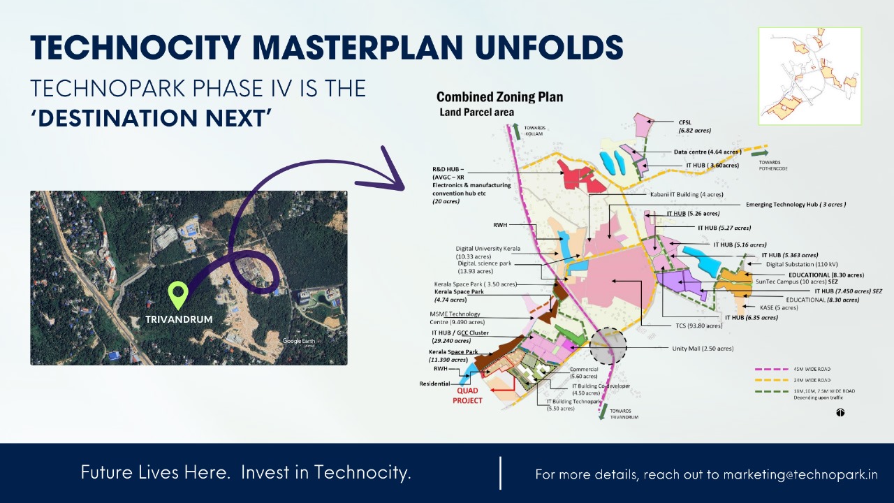 Technocity Masterplan Unfolds: Technopark Phase IV to emerge as Thiruvananthapuram’s Next IT Destination