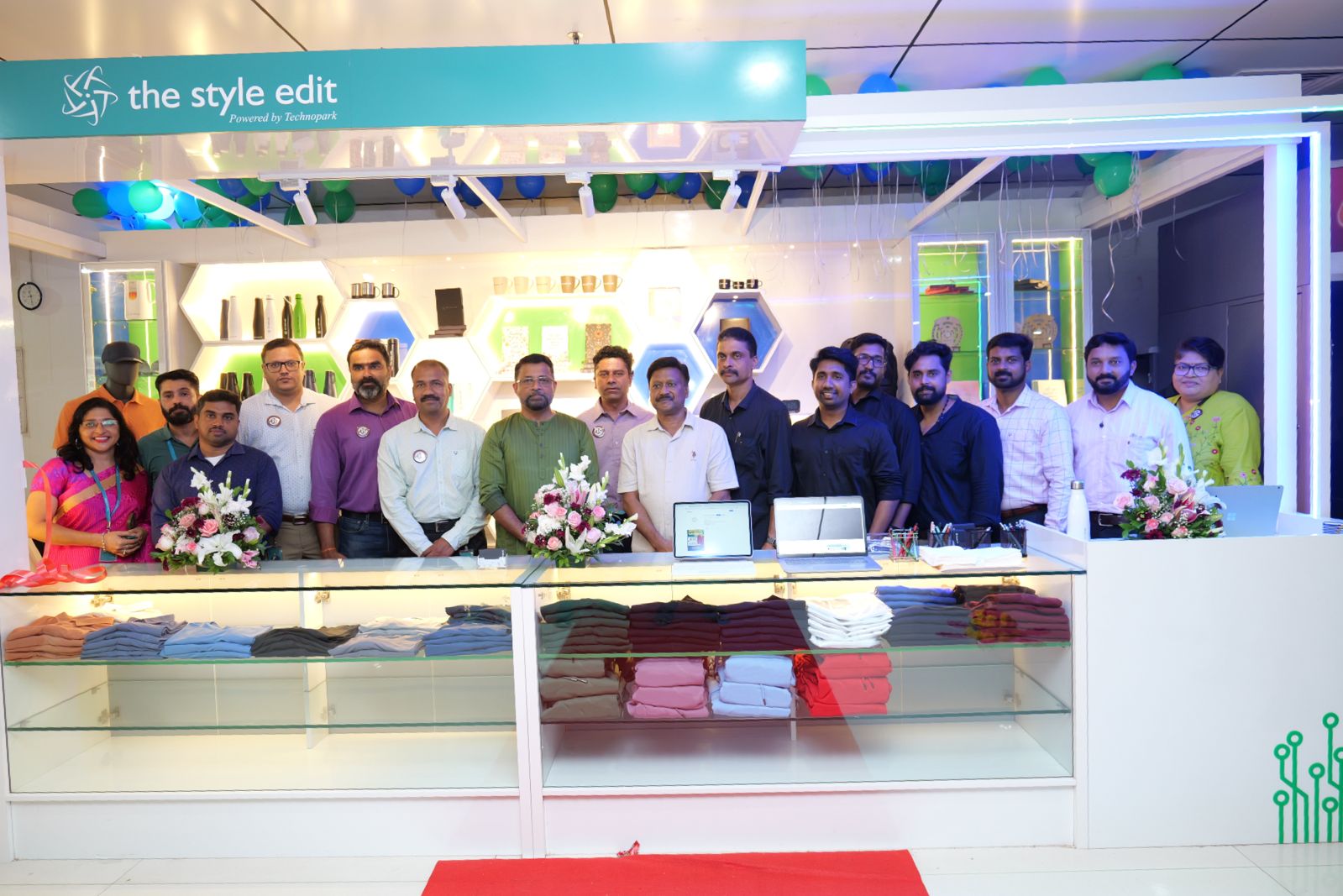 The Technopark Team at the Style Edit store front.